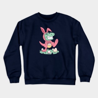 Easter Bunny T-Rex Crewneck Sweatshirt